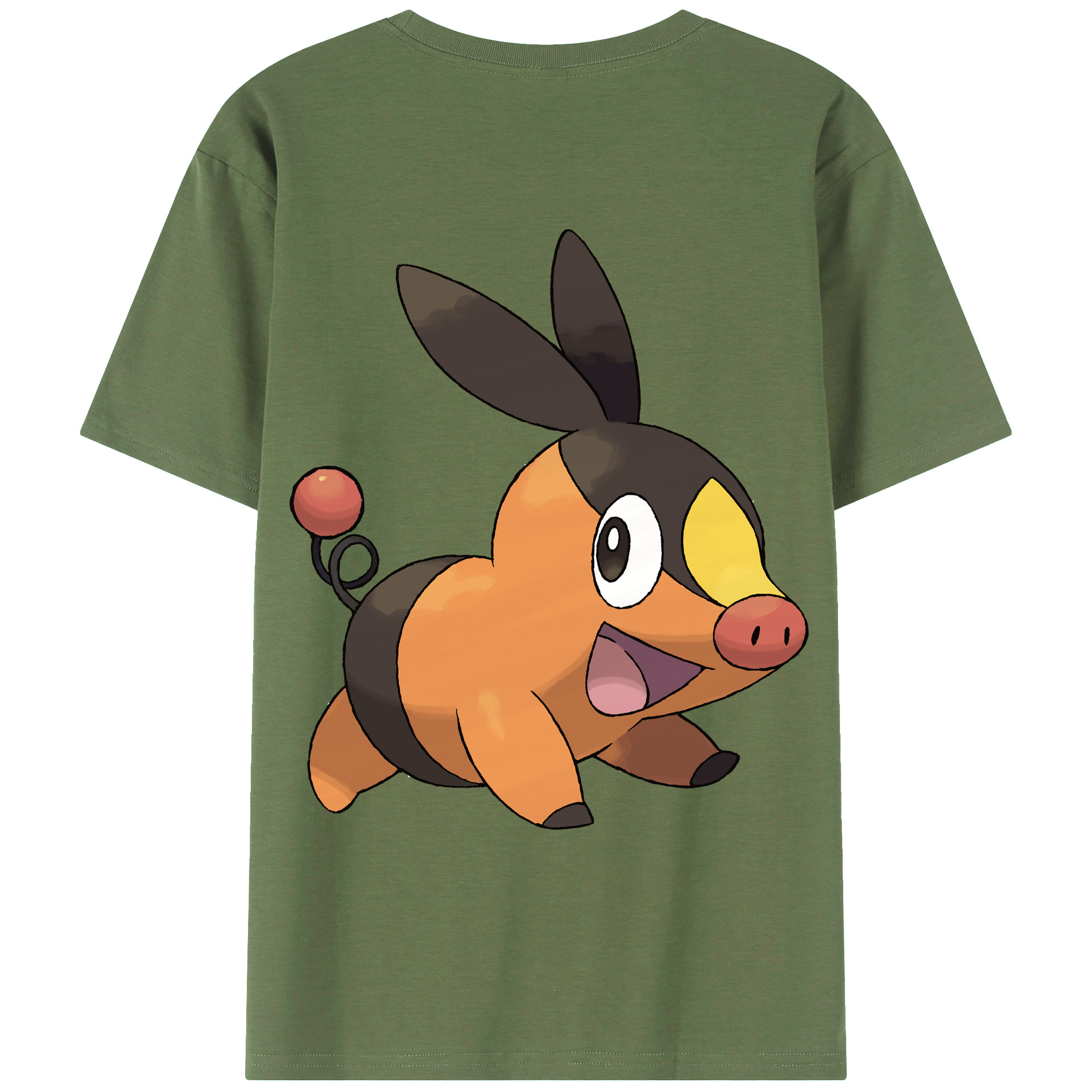 （画像用） ポケットモンスター Pokémon 綿100％ メンズ半袖Tシャツ（バックプリント） 通気性